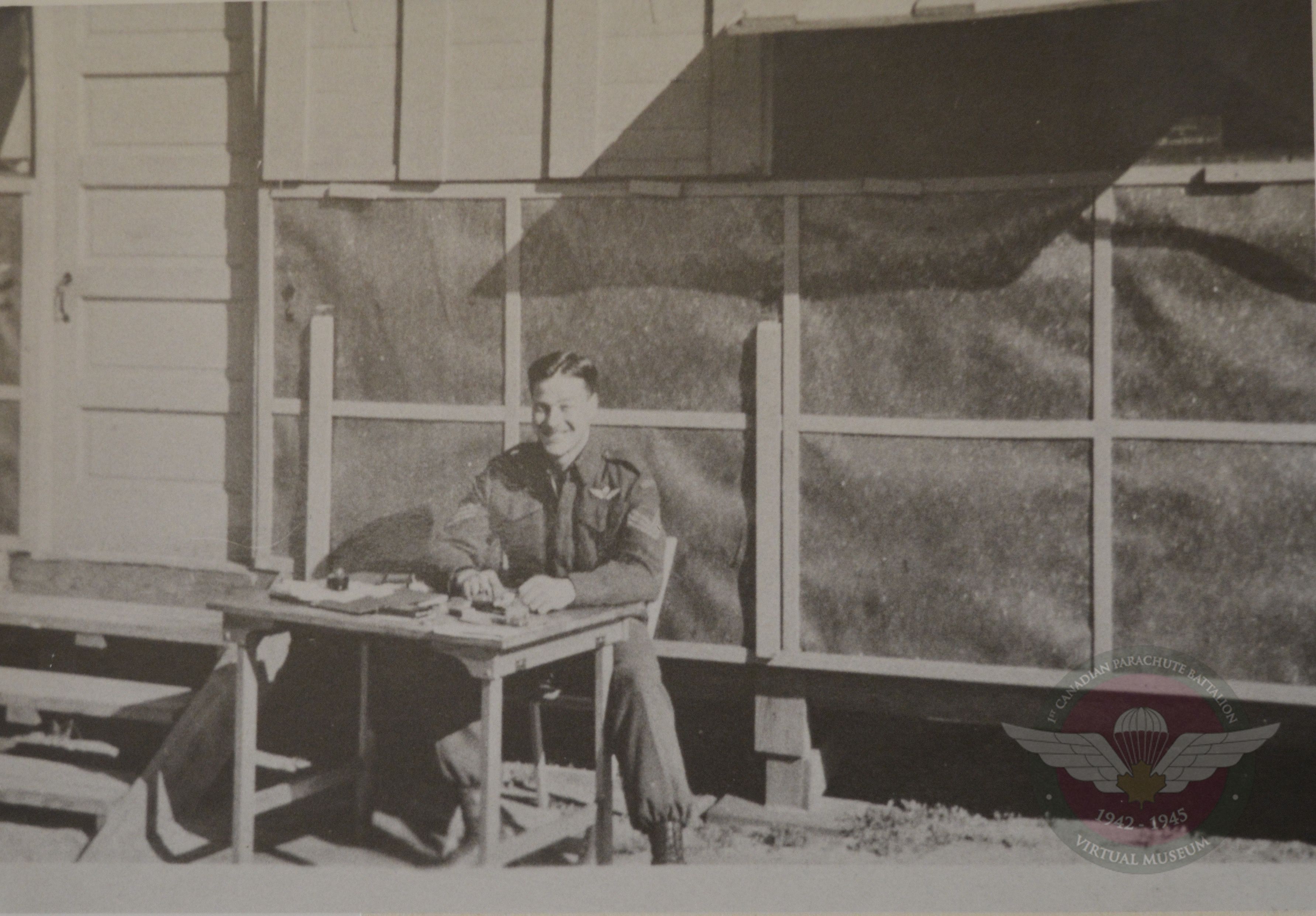 D. Harris At Fort Benning Transport Section Office    November 1942  