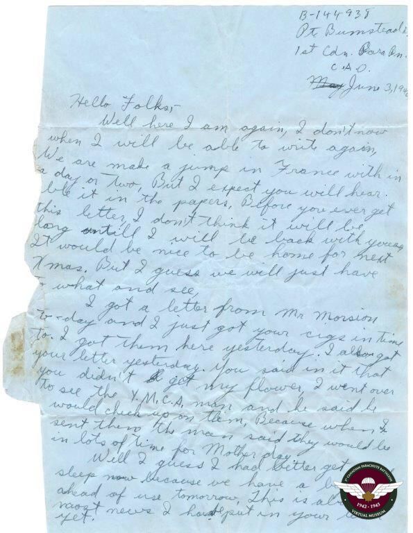 Bumstead Letter 1