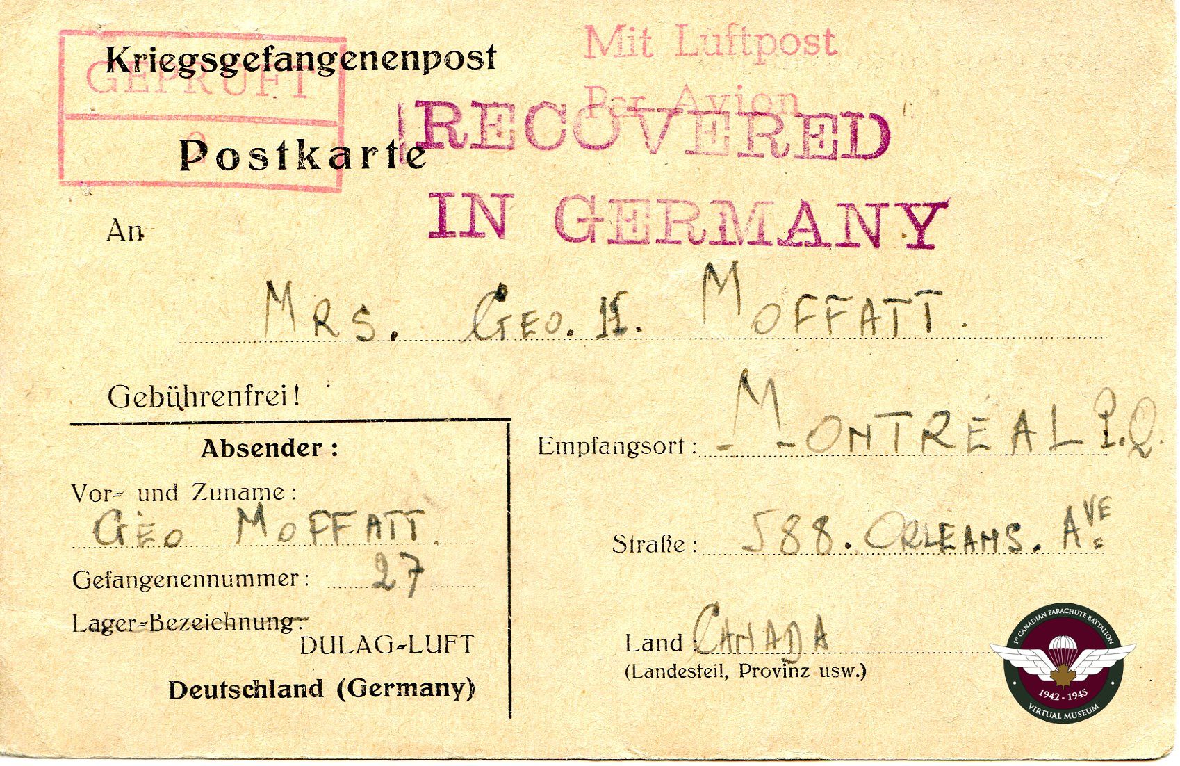Postcard Front