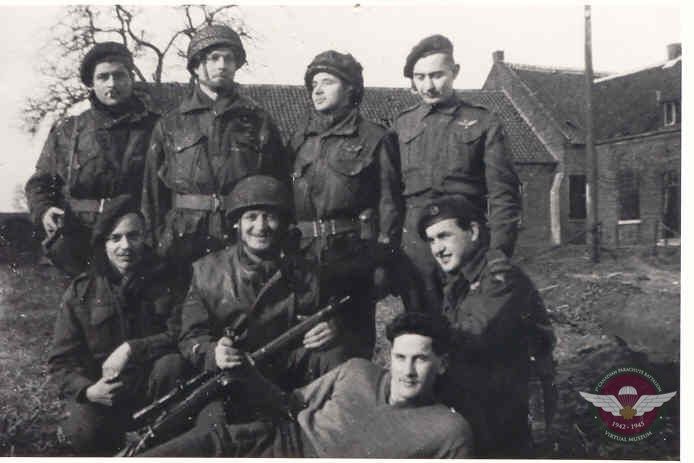 Jan Front Row Left W Group Buggenum Holland  1945